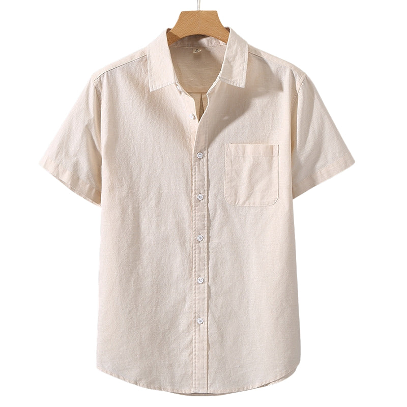 Heritage Linen-Cotton Shirt – Monaco (Short-Sleeve)