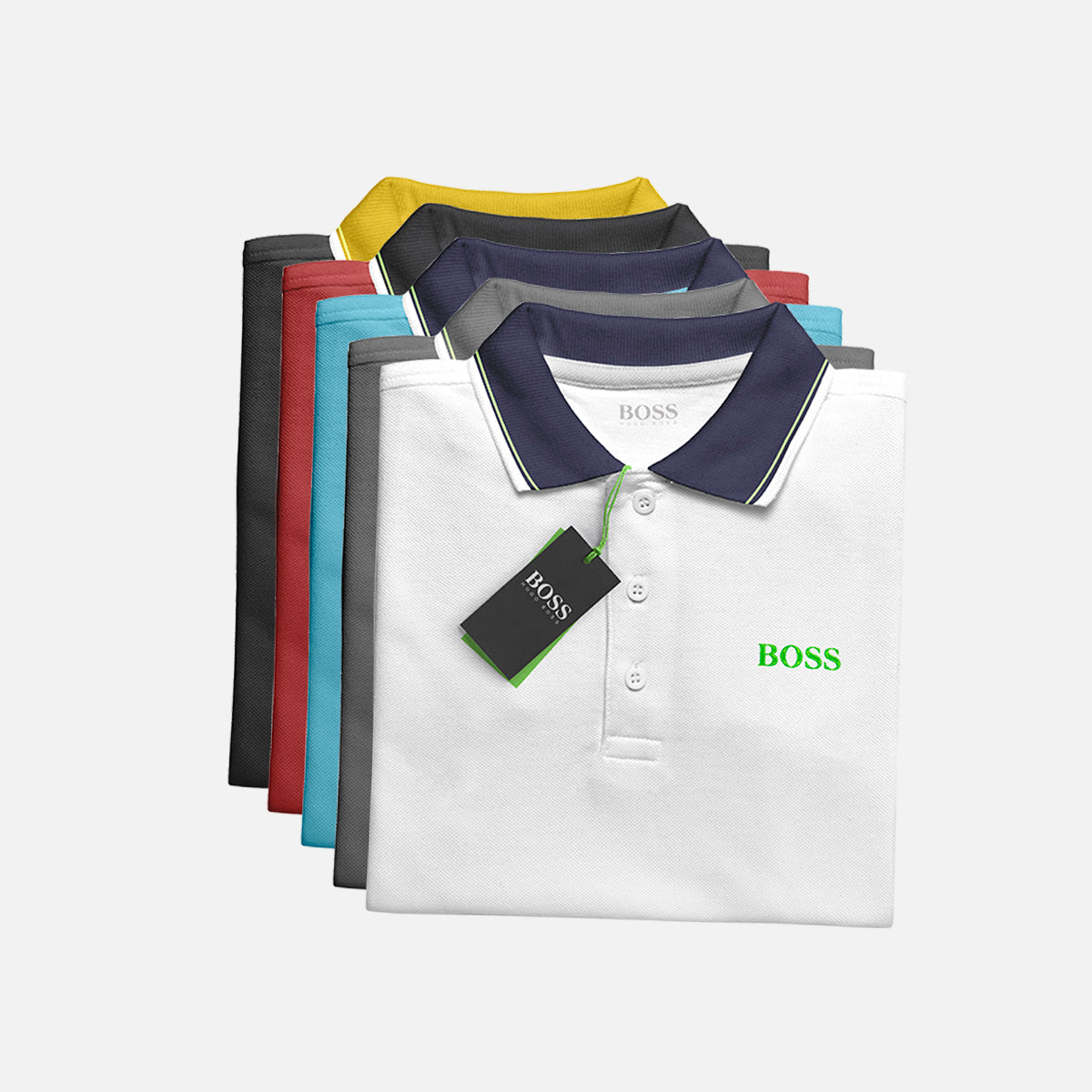 Kit 5 Polo Boss Essential - Payez 3 et obtenez 5 - DERNIÈRES UNITÉS