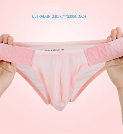 Sous-vêtements de sport respirants ultra-fins pour hommes en soie glacée