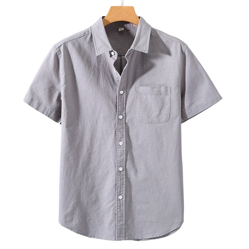 Heritage Linen-Cotton Shirt – Monaco (Short-Sleeve)