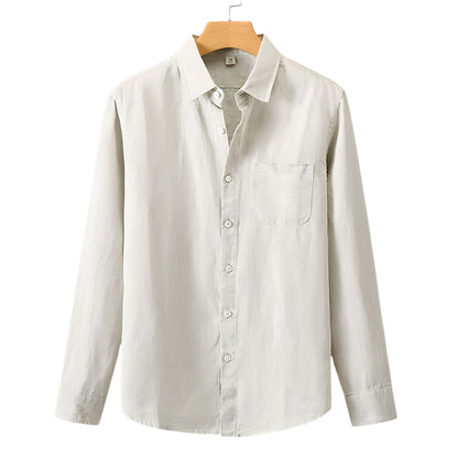 Heritage Linen Shirt – Santorini (Long-Sleeve)