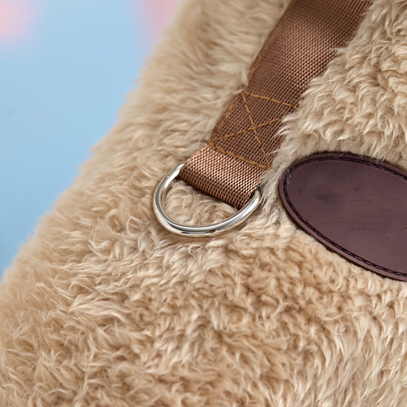 Salopette polaire élastique pour animaux de compagnie avec cordon de serrage