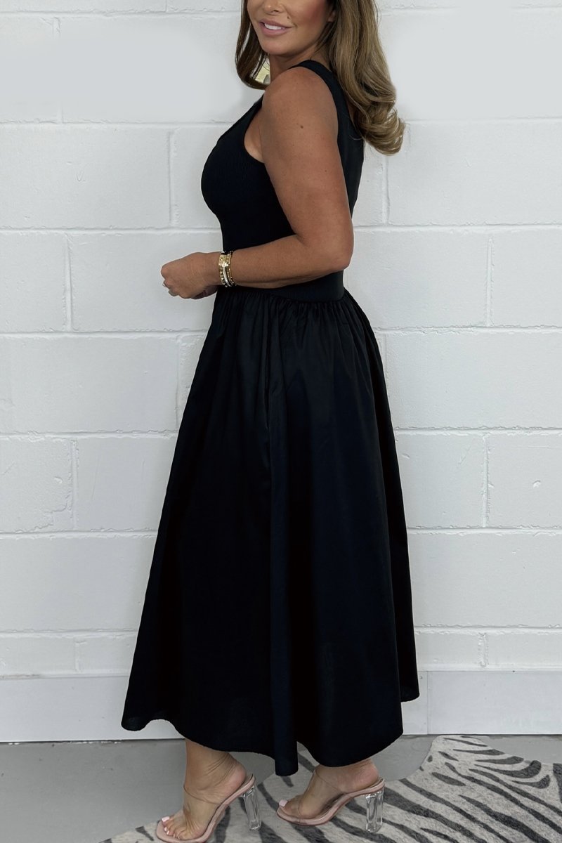 💝Nouvelle offre spéciale💝Robe décontractée de couleur unie à la taille pour femme