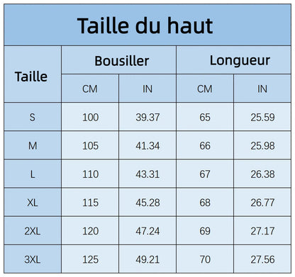 Ensemble élégant 2 pièces en lin et coton : chemise à manches courtes et pantalon à jambes larges