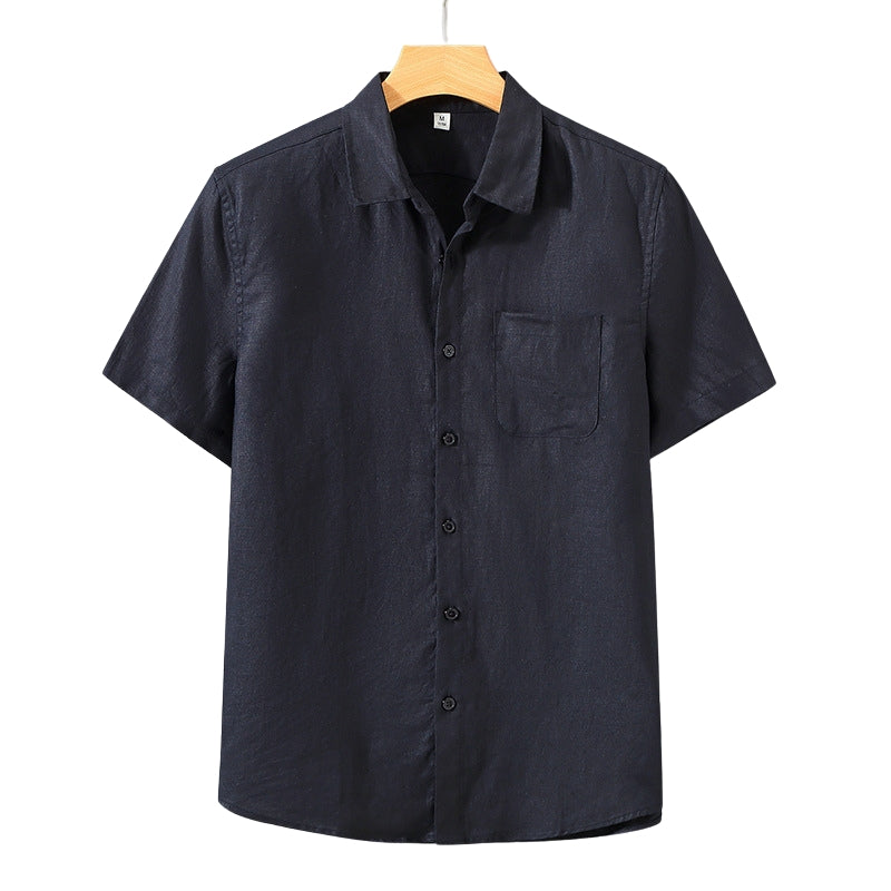 Heritage Linen Shirt – Santorini (Short-Sleeve)