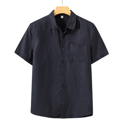 Heritage Linen Shirt – Santorini (Short-Sleeve)