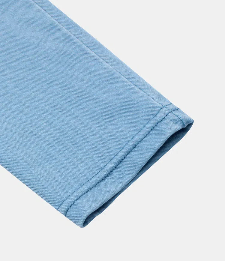 Leggings décontractés en denim tricoté extensible avec poche latérale arrière taille haute