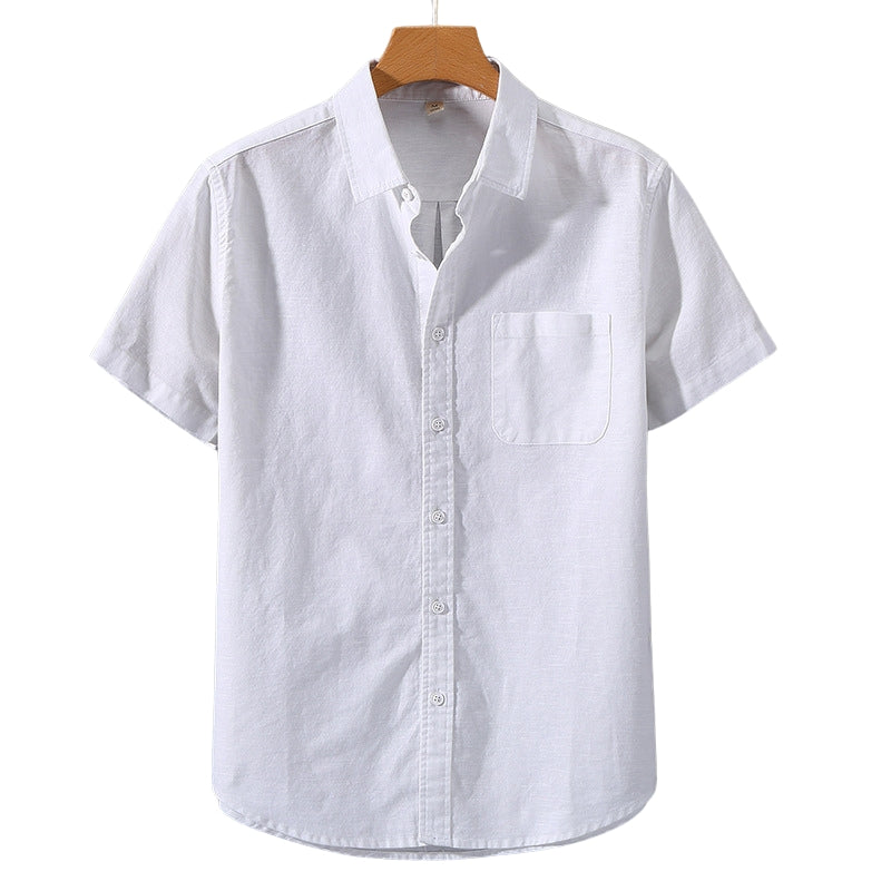 Heritage Linen-Cotton Shirt – Monaco (Short-Sleeve)