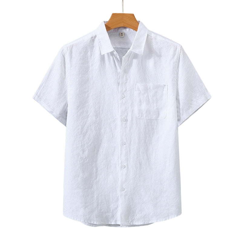 Heritage Linen Shirt – Santorini (Short-Sleeve)