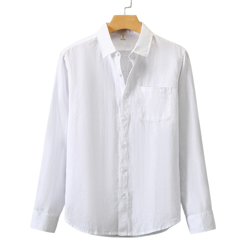 Heritage Linen Shirt – Santorini (Long-Sleeve)