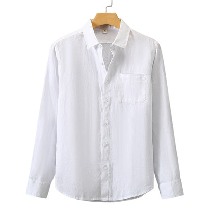 Heritage Linen Shirt – Santorini (Long-Sleeve)