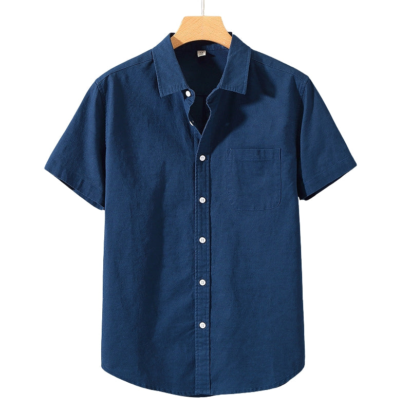 Heritage Linen-Cotton Shirt – Monaco (Short-Sleeve)