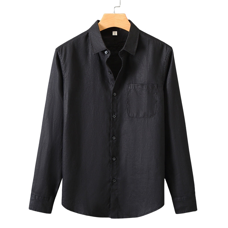 Heritage Linen Shirt – Santorini (Long-Sleeve)