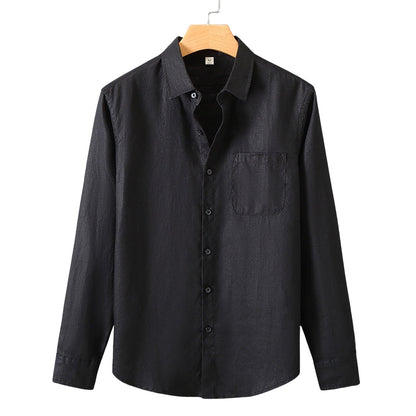Heritage Linen Shirt – Santorini (Long-Sleeve)