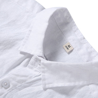Heritage Linen Shirt – Santorini (Long-Sleeve)
