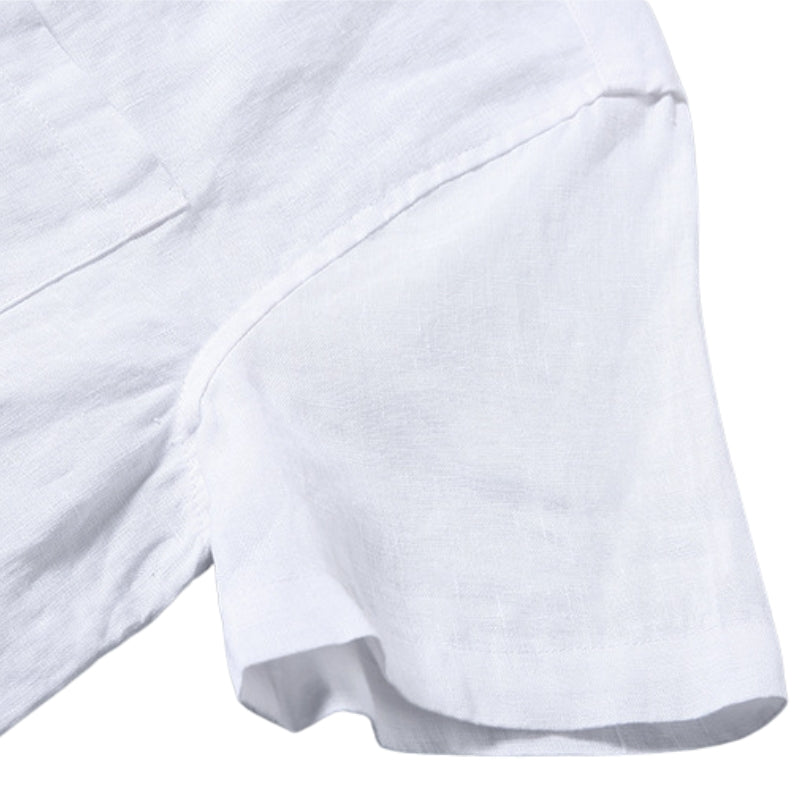 Heritage Linen Shirt – Santorini (Long-Sleeve)