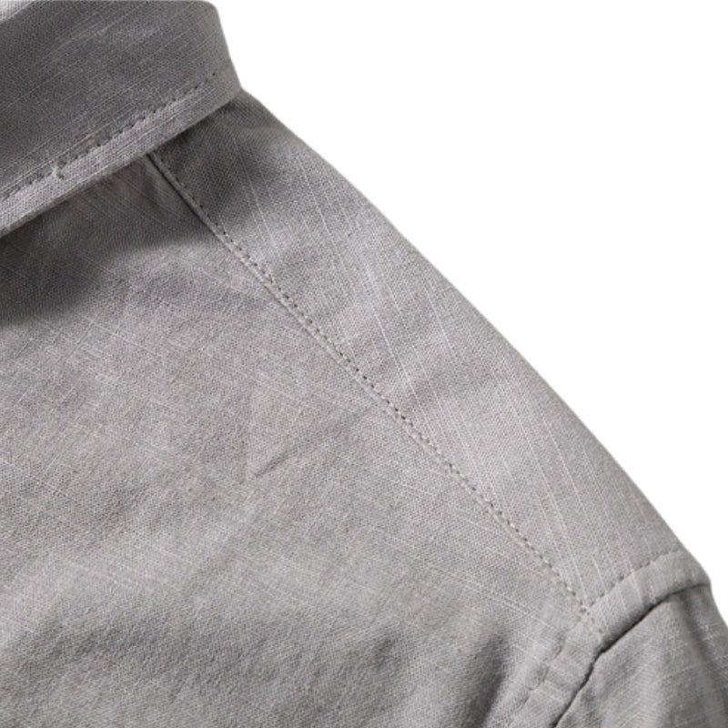 Heritage Linen-Cotton Shirt – Monaco (Short-Sleeve)