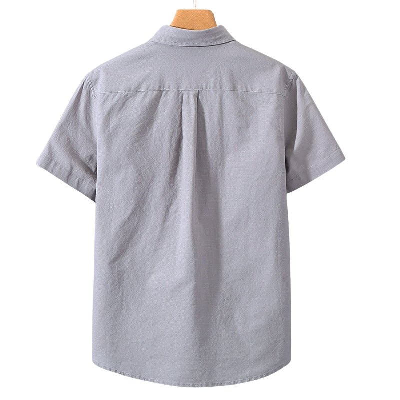 Heritage Linen-Cotton Shirt – Monaco (Short-Sleeve)