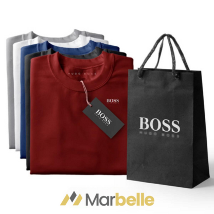 Kit 5 T-shirts Boss Essential - Payez 3 et obtenez 5 - DERNIÈRES UNITÉS