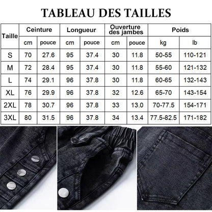 Jean skinny élastique en peluche chaude pour femme