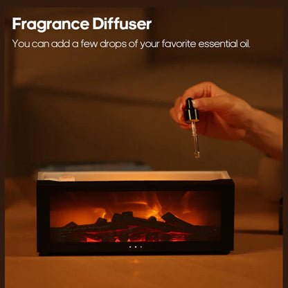 EmberDiffuser® Diffuseur d'Huiles Essentielles à Effet Cheminée + HUILE ESSENTIELLE OFFERTE