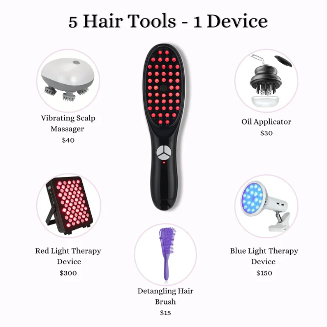 RoseBrush - Red Light Therapy Hair Brush