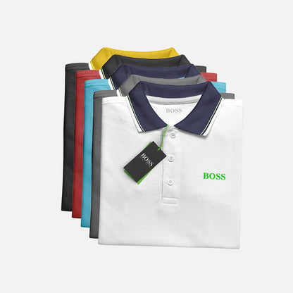 Kit 5 Polo Boss Essential - Payez 3 et obtenez 5 - DERNIÈRES UNITÉS