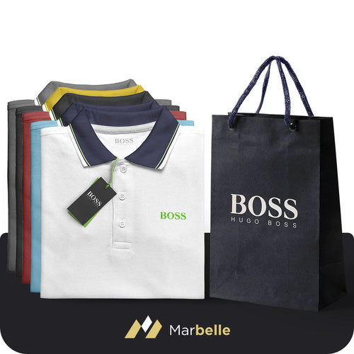 Kit 5 Polo Boss Essential - Payez 3 et obtenez 5 - DERNIÈRES UNITÉS