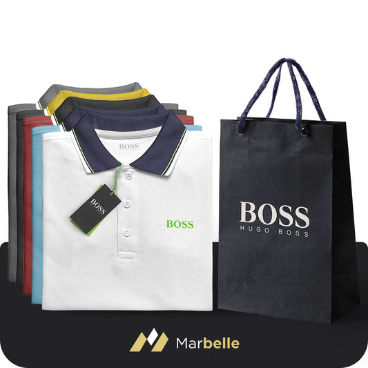 Kit 5 Polo Boss Essential - Payez 3 et obtenez 5 - DERNIÈRES UNITÉS