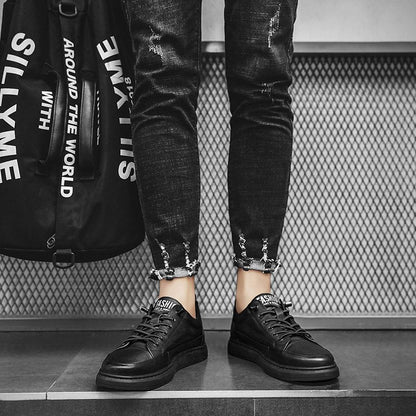 Chaussures décontractées en cuir véritable