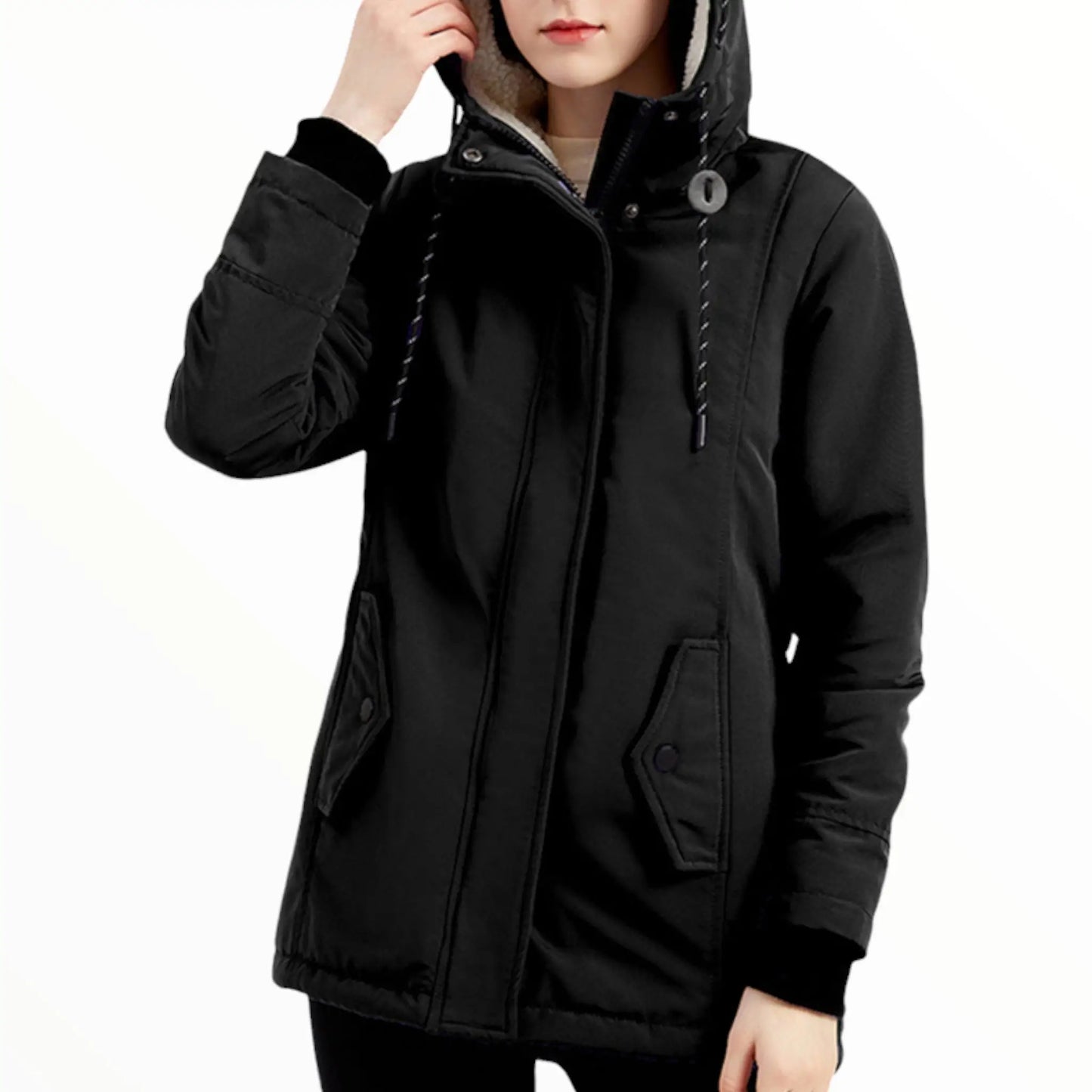 Parka femme militaire avec fourrure