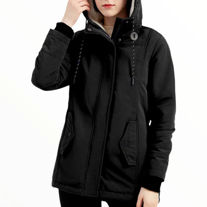 Parka femme militaire avec fourrure