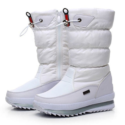Livraison gratuite - Bottes de neige imperméables et antidérapantes en fausse fourrure pour femmes