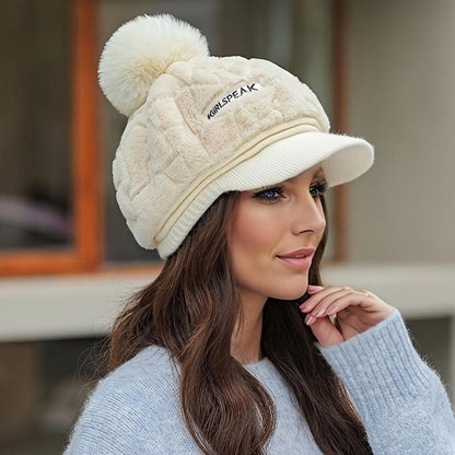 🎁Le meilleur cadeau pour elle 🎁👒 - chapeau d'hiver pour femme à bord court🥰
