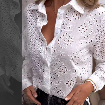 ☀Vente d'été 49% de réduction🔥Chemise tendance à boutons amples et creux