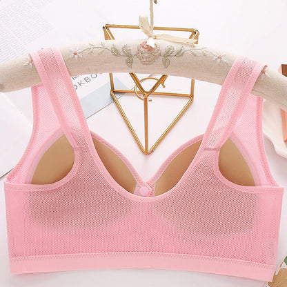 ✨ Soutien-gorge en coton respirant avec bouton sur le devant