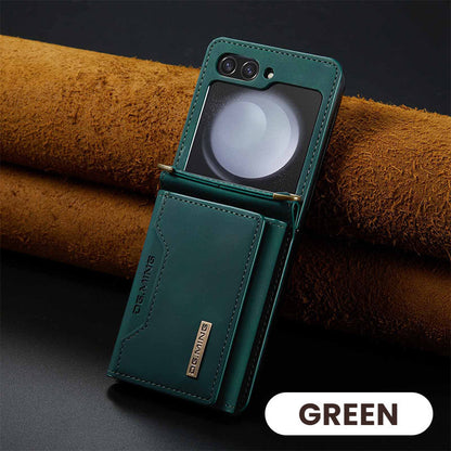 Étui portefeuille pliable avec lanière bandoulière pour téléphone