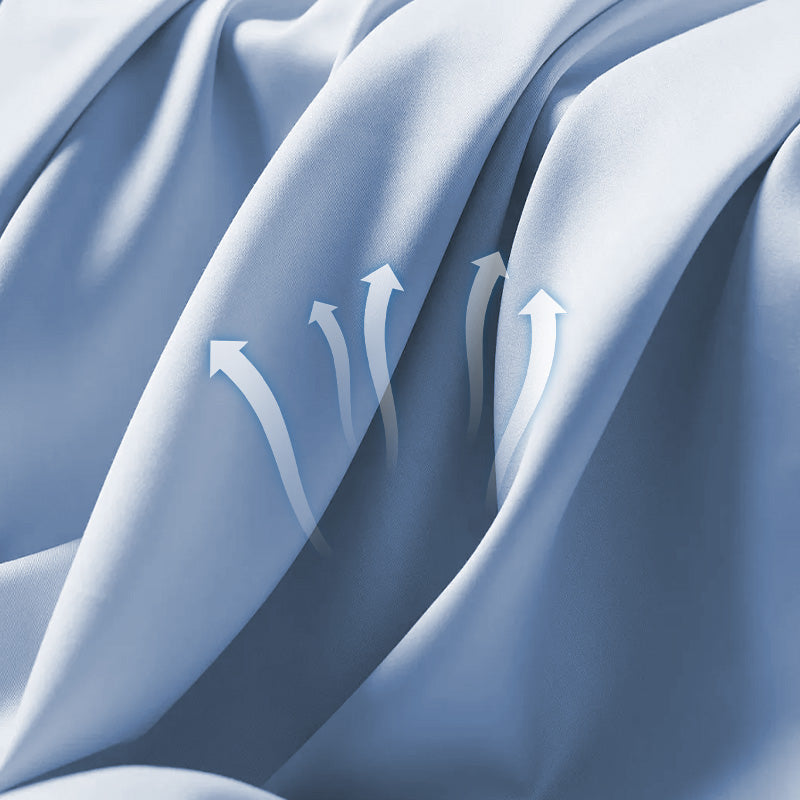 Ensemble 2 pièces élégant bleu foncé : chemise à revers + jupe