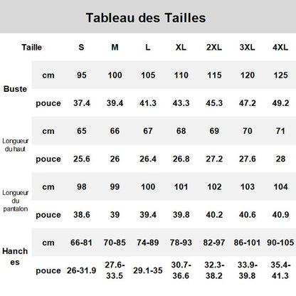 Costume femme décontracté en coton et lin : haut ample boutonné + pantalon