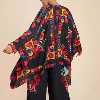 🔥Livraison gratuite🔥Ensemble 2 pièces femme : costume décontracté chemise chauve-souris