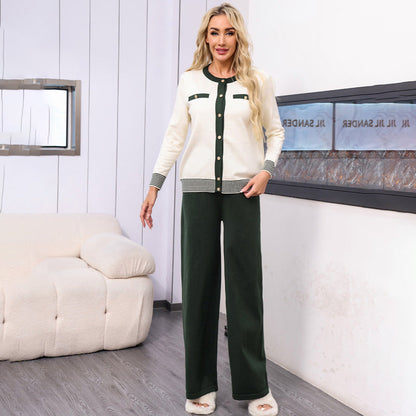 🔥Livraison gratuite🔥Ensemble 2 pièces décontracté en tricot pour femmes