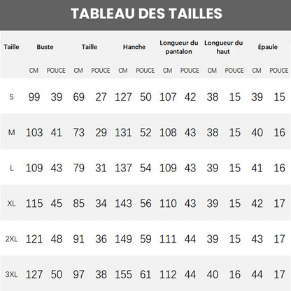 Ensemble 2 pièces Imprimé pour Femmes : Chemise Décontractée & Pantalon à Jambes Larges