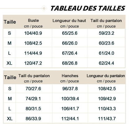 ✈️Livraison gratuite🔥Ensemble 2 Pièces Décontracté pour Femmes : Chemise à Manches Longues et Pantalon Ample