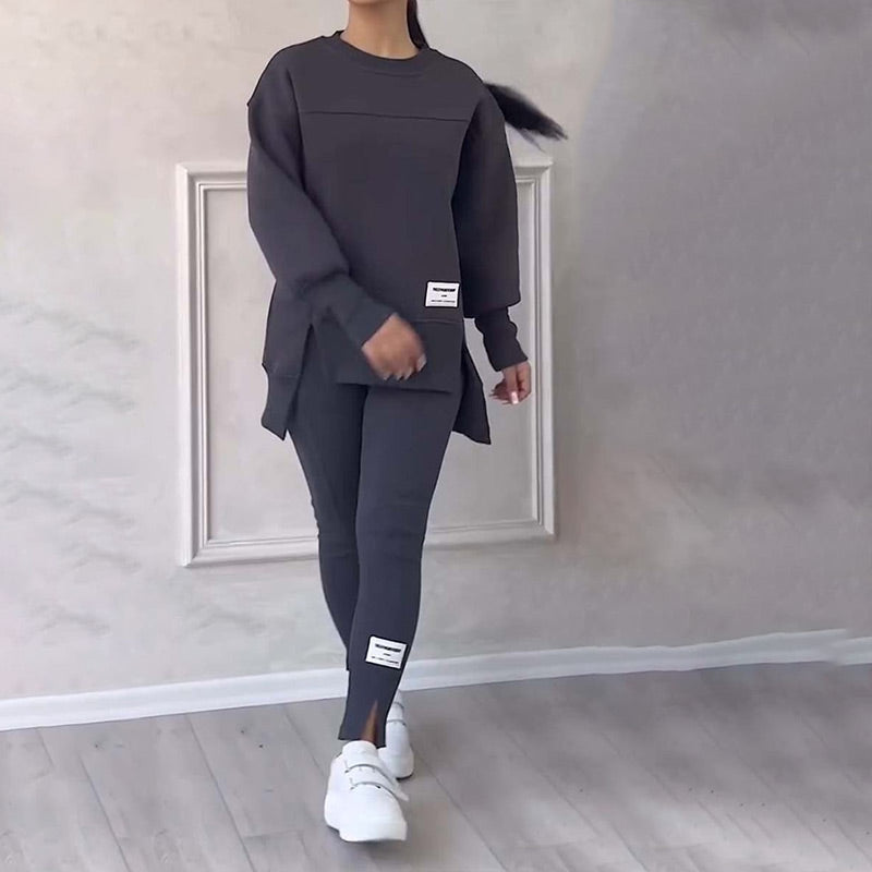 ✈️Livraison gratuite✨Ensemble sweat-shirt + leggings décontractés