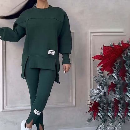 ✈️Livraison gratuite✨Ensemble sweat-shirt + leggings décontractés