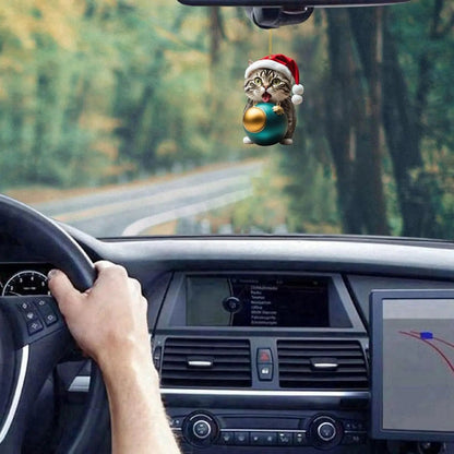 🎄10 pièces😻Décorations de sapin de Noël en forme de chat✨Décorations de chat à suspendre