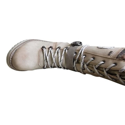 ✈Acheter 2 articles livraison gratuite✈bottes pour femmes tricotées avec boucle en dentelle