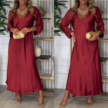 🔥Durée limitée -50 % de réduction 🔥Robe longue brillante élégante