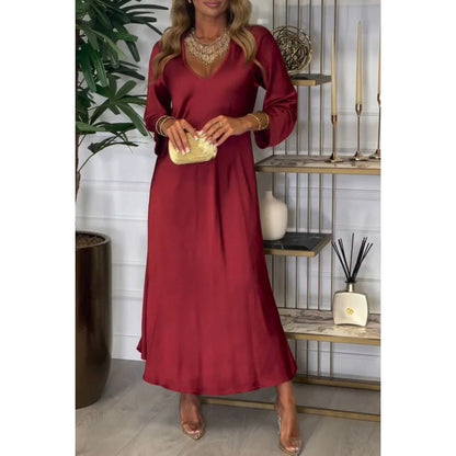 🔥Durée limitée -50 % de réduction 🔥Robe longue brillante élégante