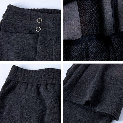 Pantalons droits légèrement évasés pour femmes, épais et décontractés